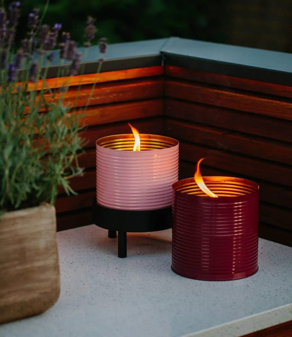 Living by Heart Outdoor Candle in Tin - ø 15 cm - Light Pink