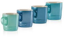 Le Creuset Mugs - Metallic Blue - 350 ml - 4 pieces.