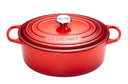 Le Creuset Casserole Signature - Oval - Cherry red - ø 29 cm / 4.7 liters