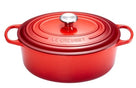 Le Creuset Casserole Signature - Oval - Cherry red - ø 31 cm / 6.3 liters