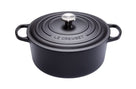 Le Creuset Casserole Signature - Matte Black - ø 22 cm / 3.3 liter