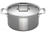 Le Creuset Cooking pan / Soup pan Magnetik -TriPly stainless steel - ø 24 cm / 6 liters