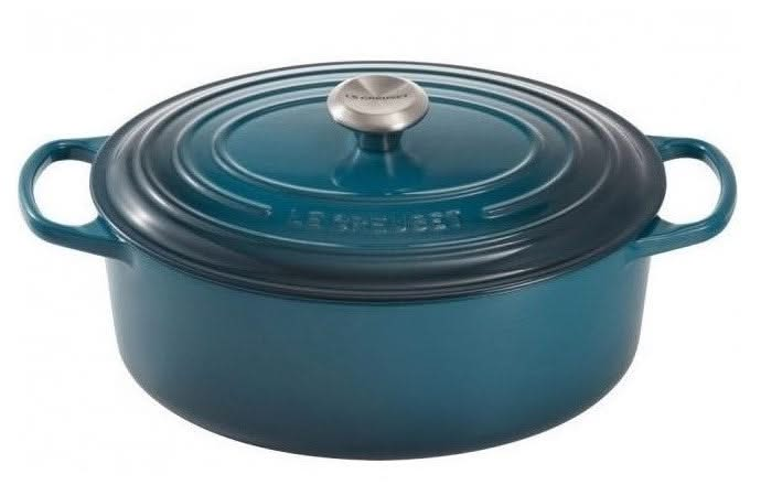 Le Creuset Casserole Signature - Oval - Deap Teal - ø 31 cm / 6.3 liters