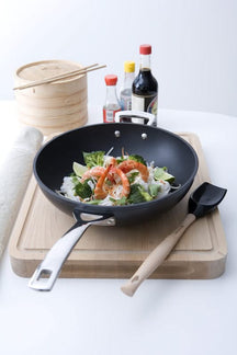 Le Creuset Wok pan with handle - Les Forgées TNS - ø 26 cm / 3.4 liter - standard non-stick coating