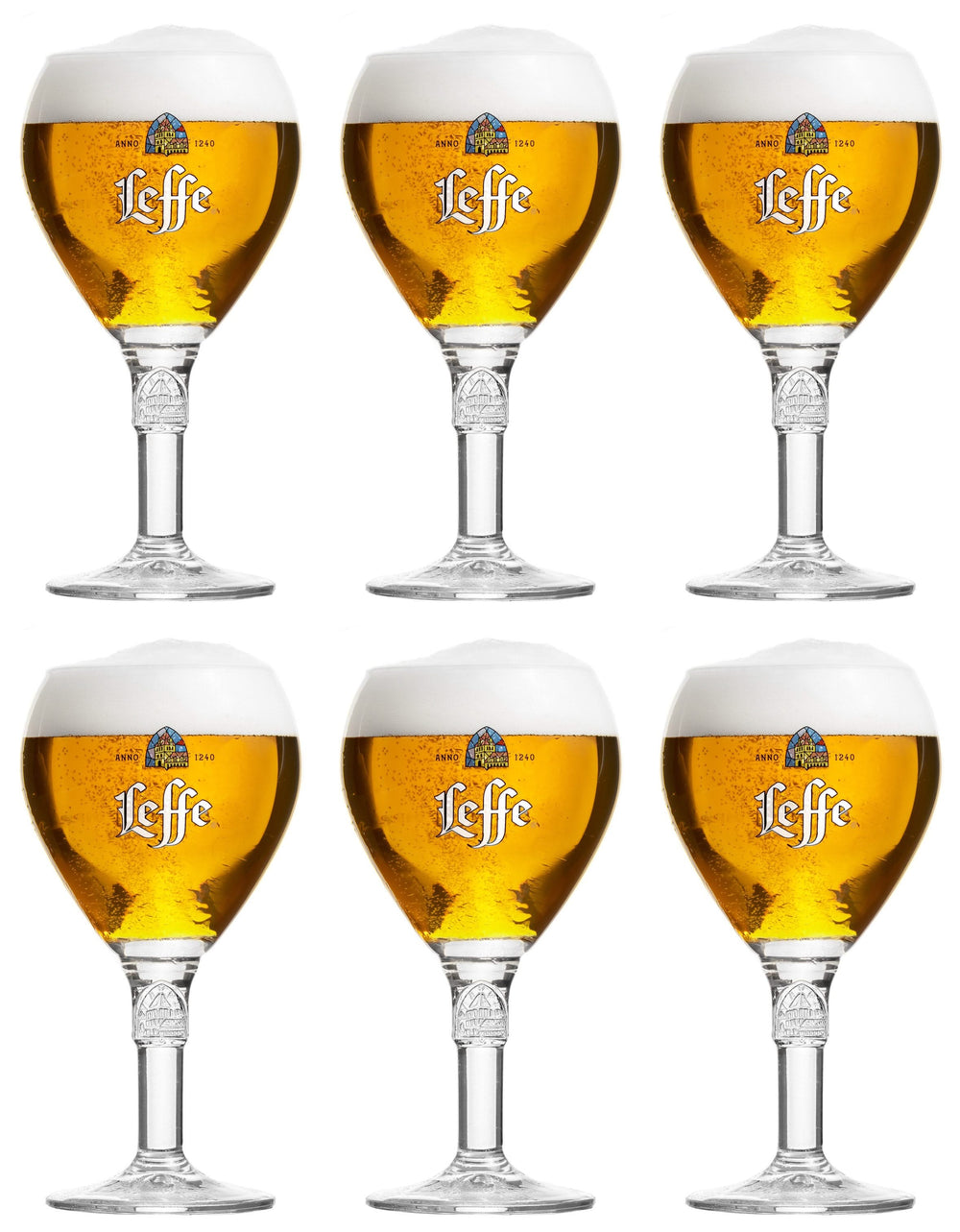 Leffe Beer glasses - 250 ml - 6 pieces