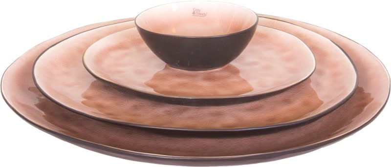 Cosy & Trendy dinner plate Laguna Old Rose 27 x 23 cm