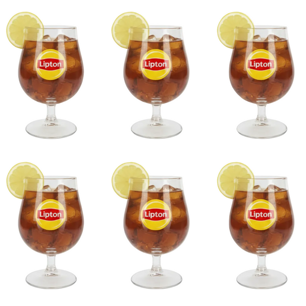 Lipton Ice Tea Bowl Glasses - Transparent - 250 ml - 6 pieces