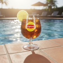 Lipton Ice Tea Bowl Glasses - Transparent - 250 ml - 6 pieces