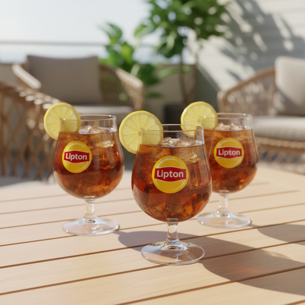 Lipton Ice Tea Bowl Glasses - Transparent - 250 ml - 6 pieces
