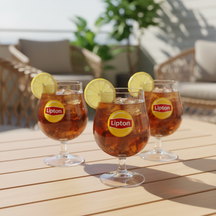 Lipton Ice Tea Bowl Glasses - Transparent - 250 ml - 6 pieces