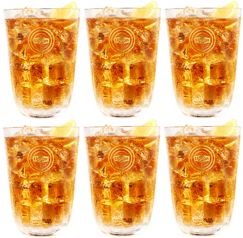 Lipton Ice Tea Glasses - Stackable - 370 ml - 6 pieces