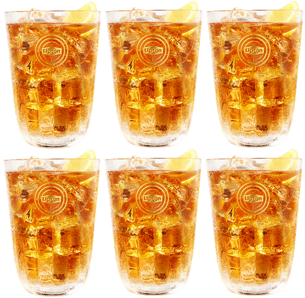 Lipton Ice Tea Glasses - Stackable - 370 ml - 6 pieces