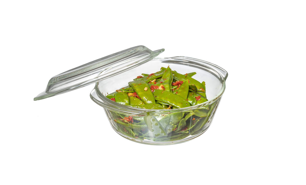 Sareva Oven dish with lid- Heat resistant glass - ø 16.5 cm / 1 liter