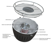 LotusGrill BBQ / Table barbecue Classic - Charcoal - ø 35 cm - Stainless Steel