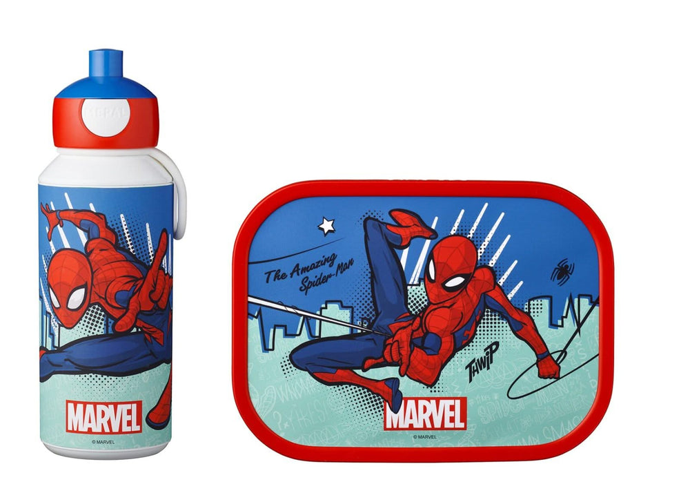 Mepal Lunch Set (School Cup & Lunchbox) Campus Pop-Up Spiderman