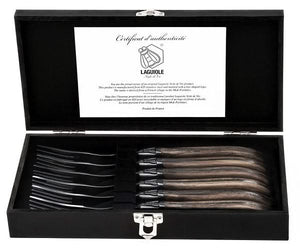 Laguiole Style de Vie Steak forks Luxury Line Olive wood - 6 pieces