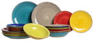 Studio Tavola Dinnerware Set Malaga - 18 pieces / 6 people - 6 dinner plates, 6 pasta bowls, and 6 side plates