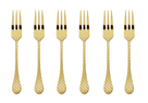 Sambonet Pastry fork Taormina Gold 6 Pieces