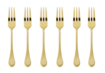 Sambonet Pastry fork Taormina Gold 6 Pieces