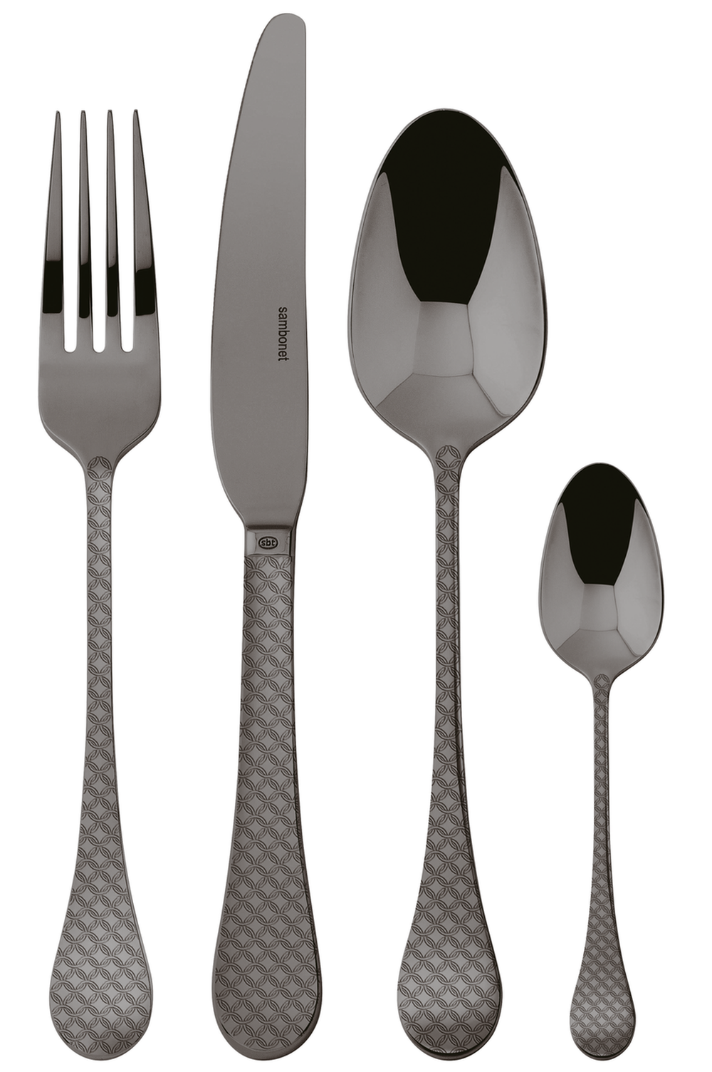 Sambonet Cutlery set Taormina - Black - 24 pieces / 6 people