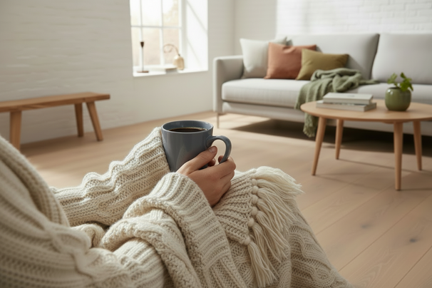 Cookinglife Mugs Siaki - White / Blue / Grey 350 ml - Porcelain - 6 pieces
