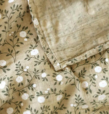 A Little Lovely Company Hydrophilic Cloth - Blossom - Dark Sage - 2 Pieces