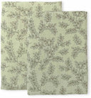 A Little Lovely Company Hydrophilic Cloth - Leaves -. Sage - 2 Pieces