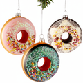 Nordic light Christmas Ornaments Set - Donuts - 3 pieces