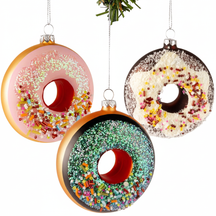 Nordic light Christmas Ornaments Set - Donuts - 3 pieces