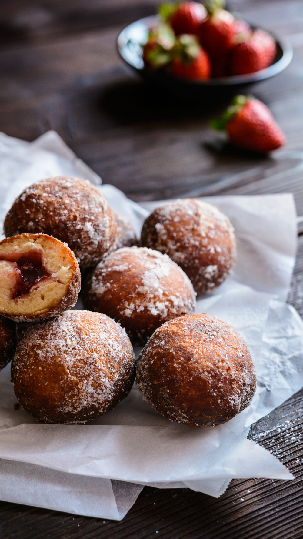 Baking oliebollen