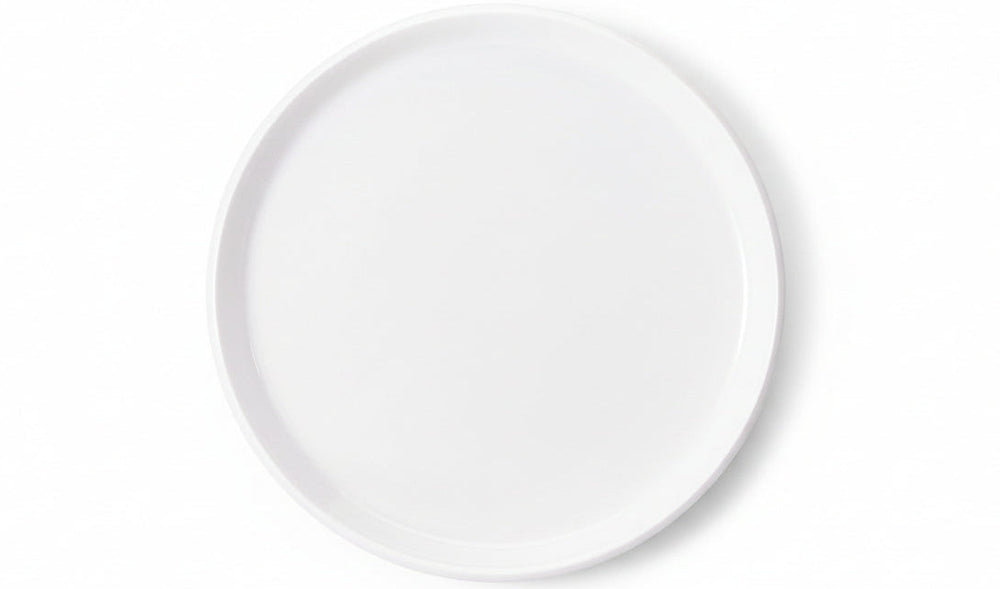 Cookinglife Dinnerware Set Siaki - White / Blue / Grey - Porcelain 18-piece / 6 people - 6 dinner plates, 6 side plates and 6 bowls