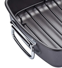 MasterClass Roasting pan with grid - 40 x 28 cm - standard non-stick coating