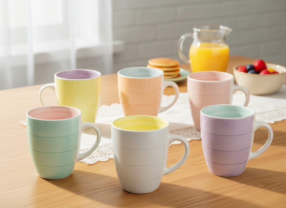Cookinglife Mugs Pastel Harmony 340 ml - 6 pieces
