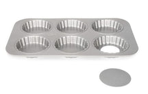 Patisse Mini Quiche Molds Silver Top - 6 pieces