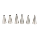 Patisse Nozzle Stainless Steel Round 6-Piece