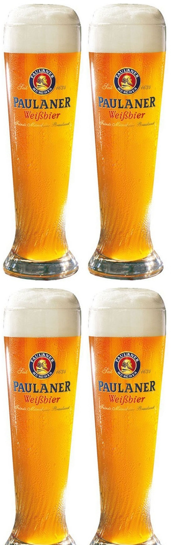 Paulaner Beer glasses Weizen - 500 ml - 4 pieces