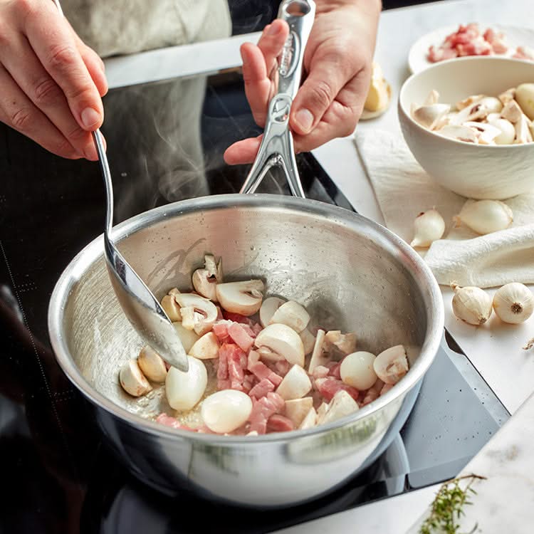 ✨ 新品 24cm DEMEYERE ATLANTIS 7 コニカルソテーパン Demeyere - Atlantis 7 Conical simmering pan with lid 24 cm