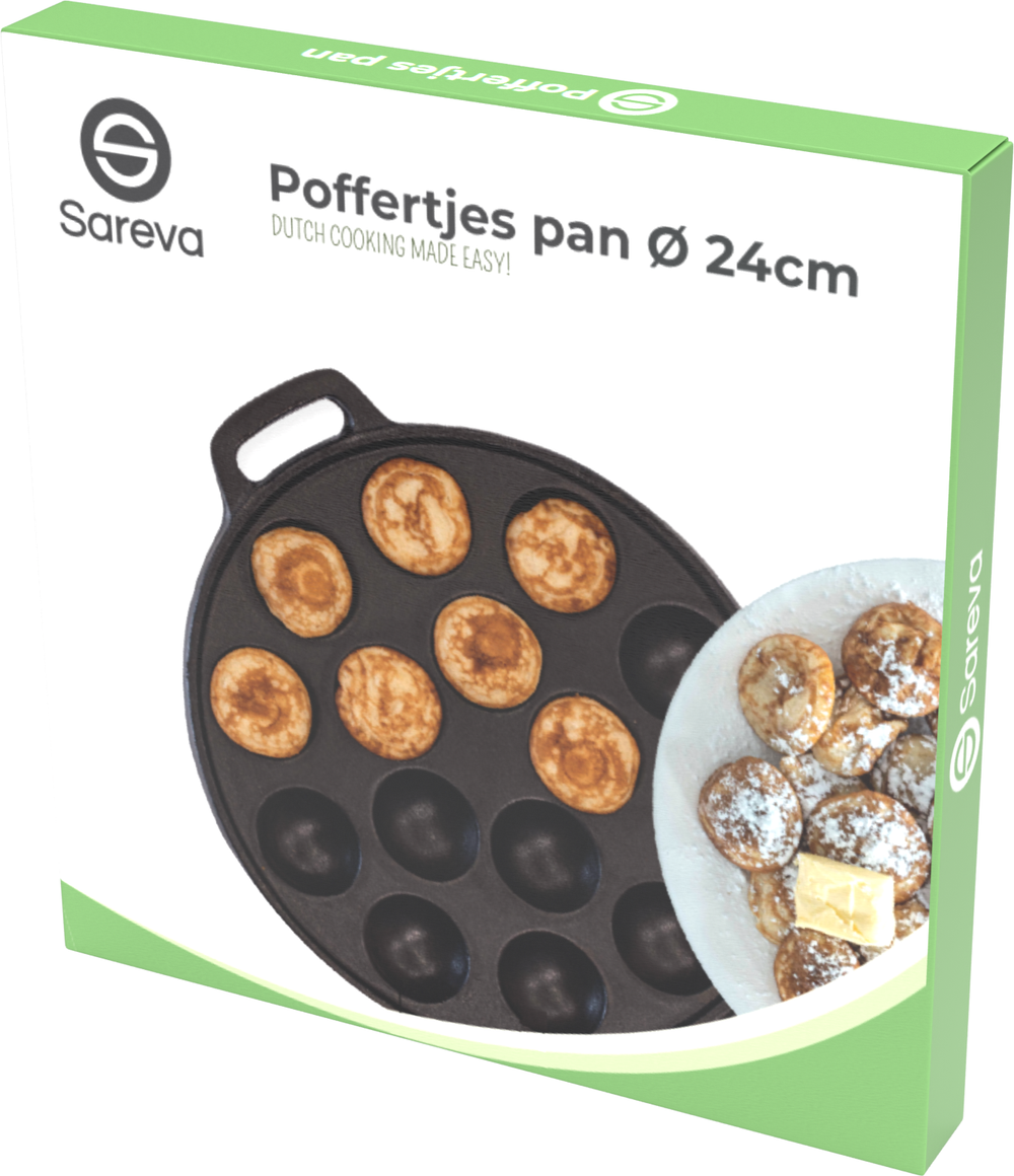 Sareva Poffertjes pan - cast iron - ø 24 cm - 19 poffertjes