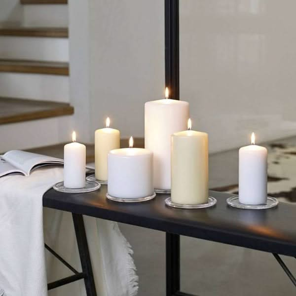 Bolsius Blunt Candle Cello White - 25 cm / ø 8 cm