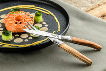 Laguiole Style de Vie Cutlery set - Olive wood - 16 - piece / 4 people