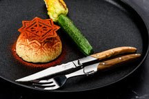 Laguiole Style de Vie Cutlery set - Olive wood - 16 - piece / 4 people