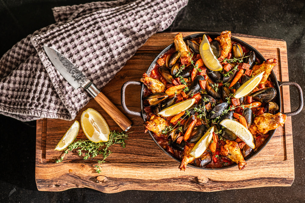 Forged Olive office knive - 23 cm