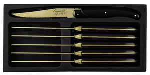 Laguiole Style de Vie Steak knives Prestige Line Gold - 6 pieces