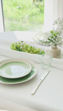 Cookinglife Dinnerware Set Ocean Green 24-piece / 8 Persons - 8 dinner plates, 8 breakfast plates and 8 bowls