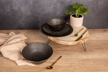 Cosy & Trendy Breakfast Plates / Dessert Plates Candy Black ø 21.5 cm - 4 pieces