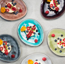 Cosy & Trendy breakfast plates / Dessert Plates Streetfood 19.5 x 16 cm - 10 Pieces