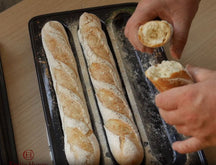 Emile Henry Bread baking mold for 3 baguettes - Grand Cru