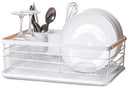 Sareva Drip rack - with tray - dish rack with drip tray and cutlery holder - White