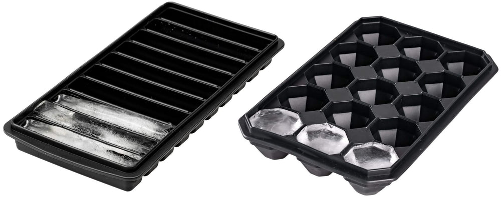 Sareva Ice cube mold set (10 Rods & 15 Diamonds)- Silicone - Reusable - Easy Release