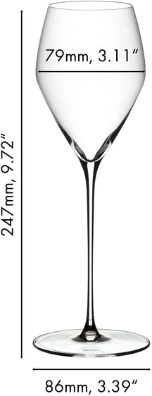 Riedel Wine Glass Set - Champagne Glasses - Veloce - 570 ml - 4 Pieces